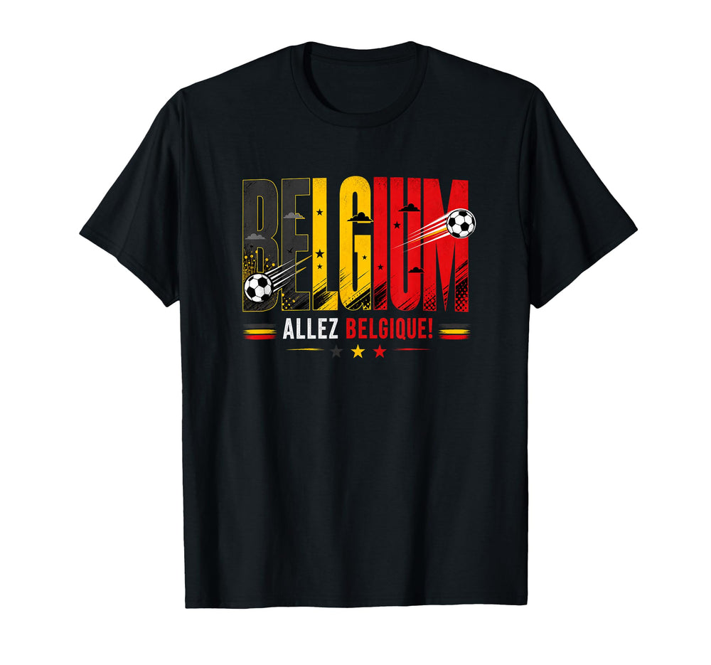 Belgium Soccer Allez Belgique T-Shirt - Streetwear Style Men Women