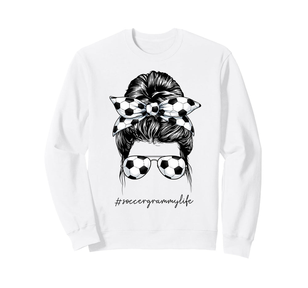 Funny Soccer Grammy Life Soccer Sweatshirt - Minimalist Print for Adults