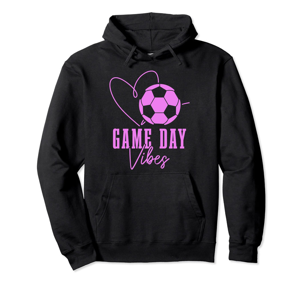 Soccer Player Game Day Vibes Coach Hoodie - Unique Graphic Men Women