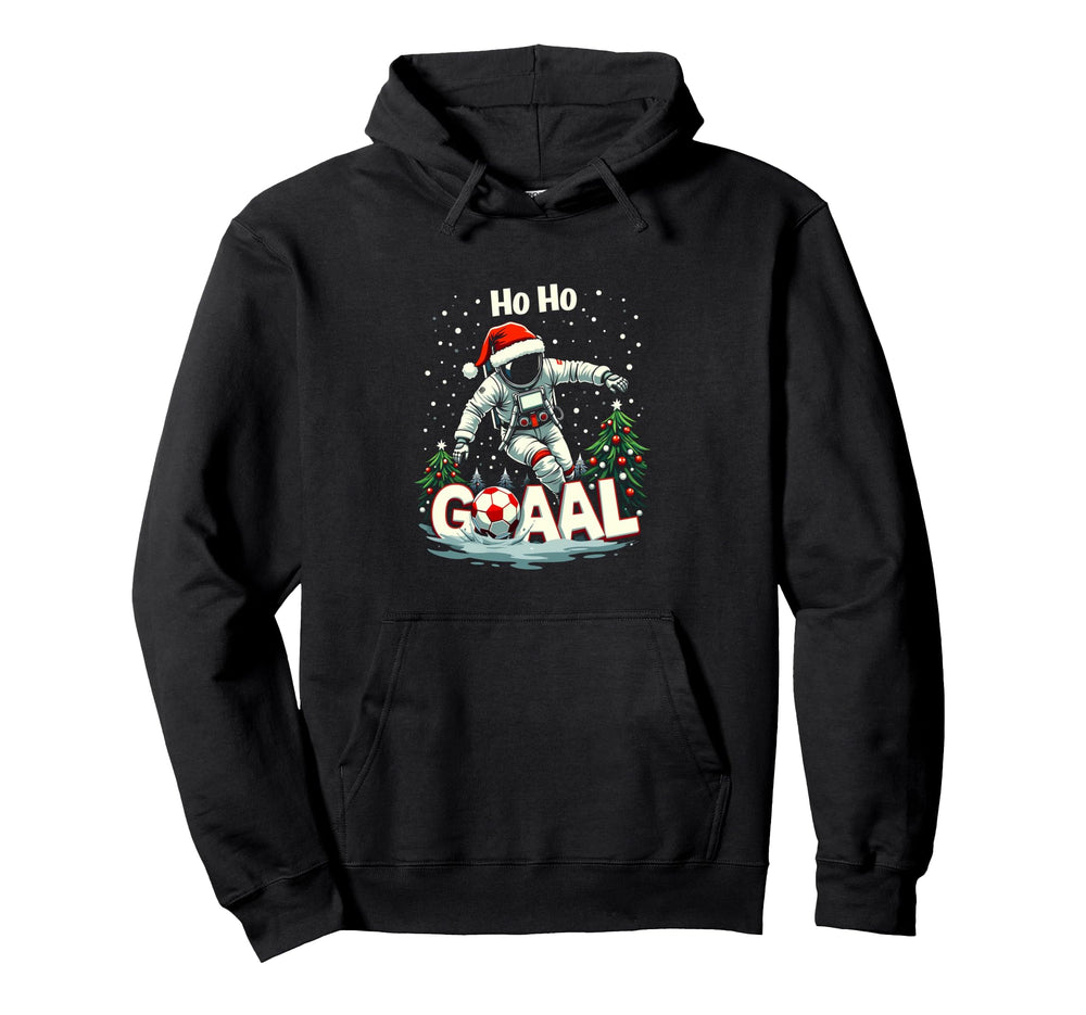 Ho Ho Goaal Soccer Player Astronaut Hoodie - Custom Art Print Men Women