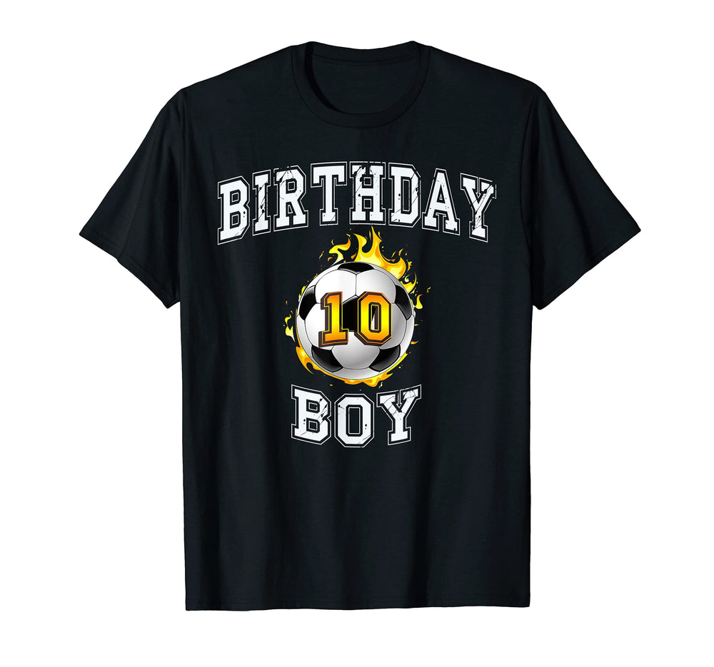 10Th Birthday Soccer 10 Years Old T-Shirt - Fun Novelty Design Men Women