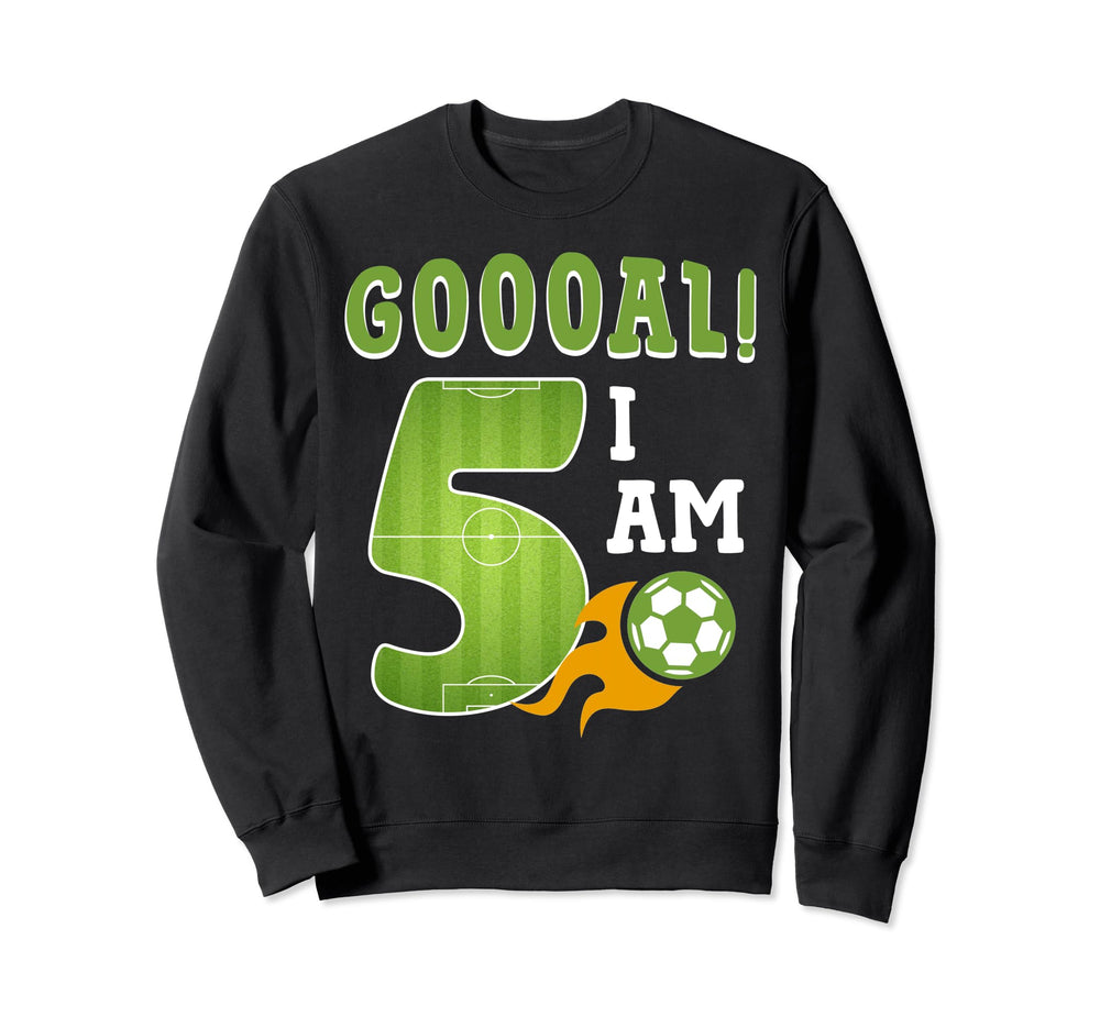 5Th Birthday Soccer Im 5 Year Old Sweatshirt - Graphic Print Men Women