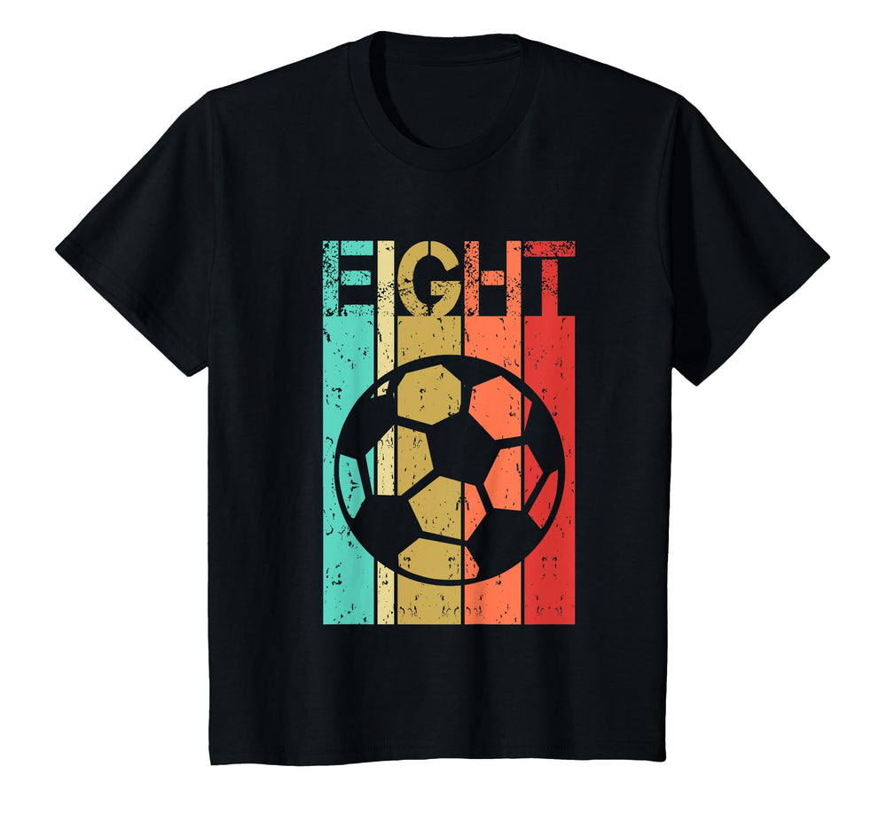 8 Year Old Soccer Birthday Eighth 8Th T-Shirt - Trendy Graphic Unisex