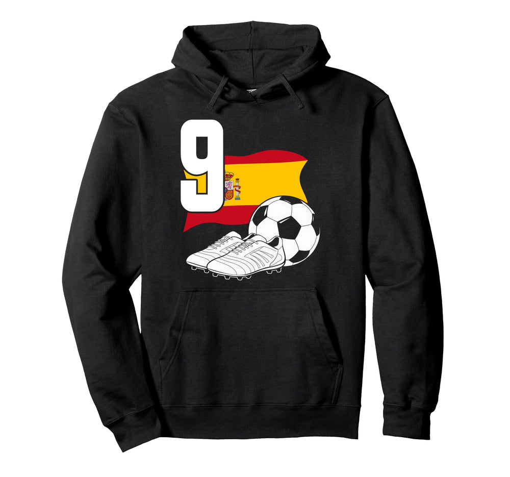 9 Soccer Birthday Gift Soccer Fan Sports Hoodie - Custom Art Print Unisex