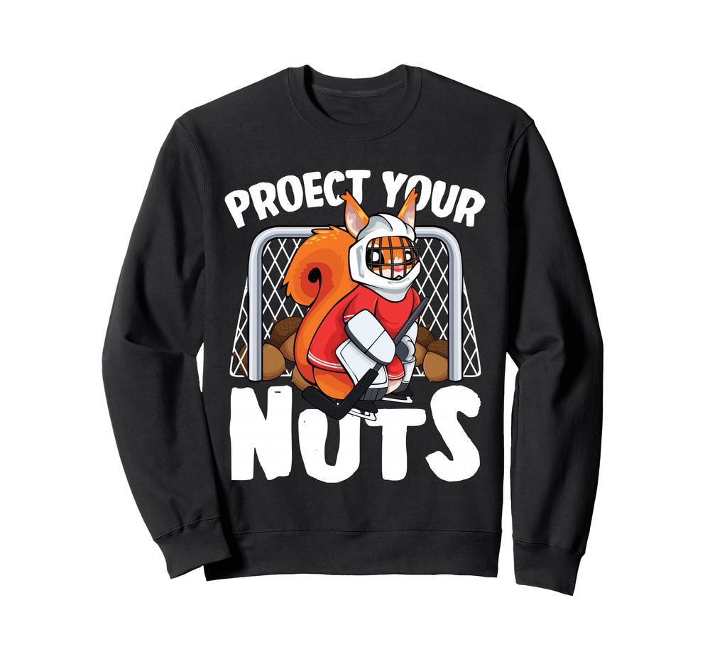 Protect Your Nuts Funny Squirrel Sweatshirt - Streetwear Style for Adults