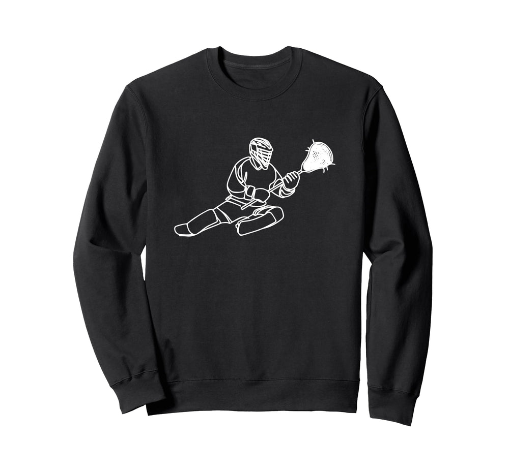 Lacrosse Goalkeeper Team Sport Sweatshirt - Minimalist Print for Adults