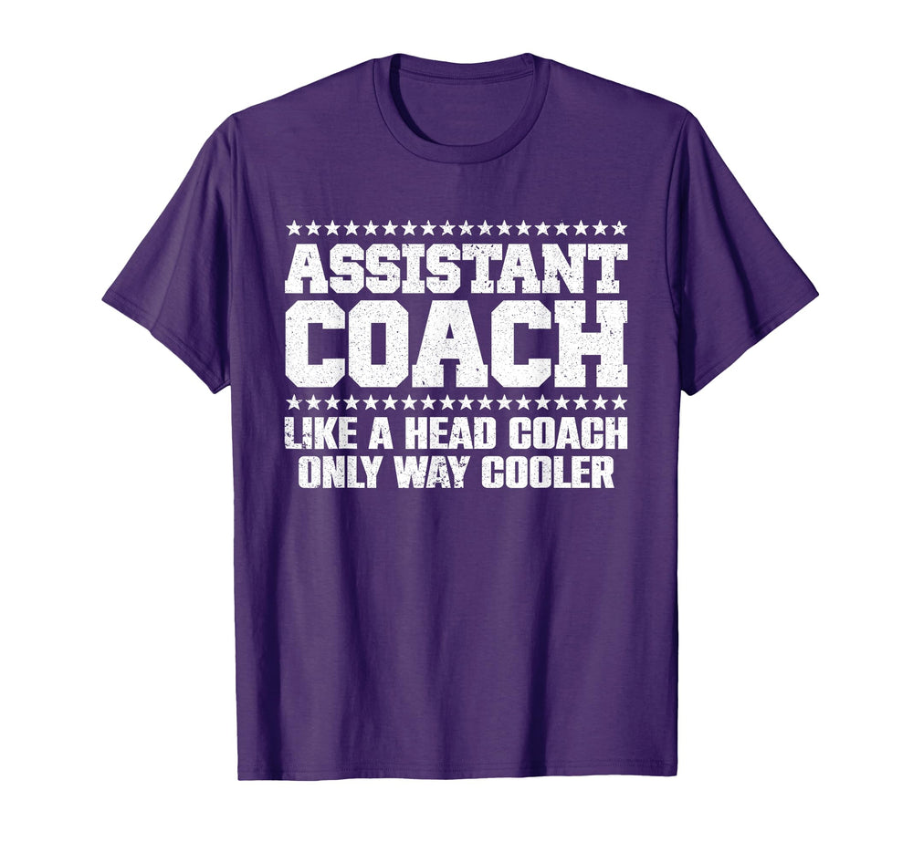 Assistant Coach Tennis Softball T-Shirt - Fun Novelty Design for Adults