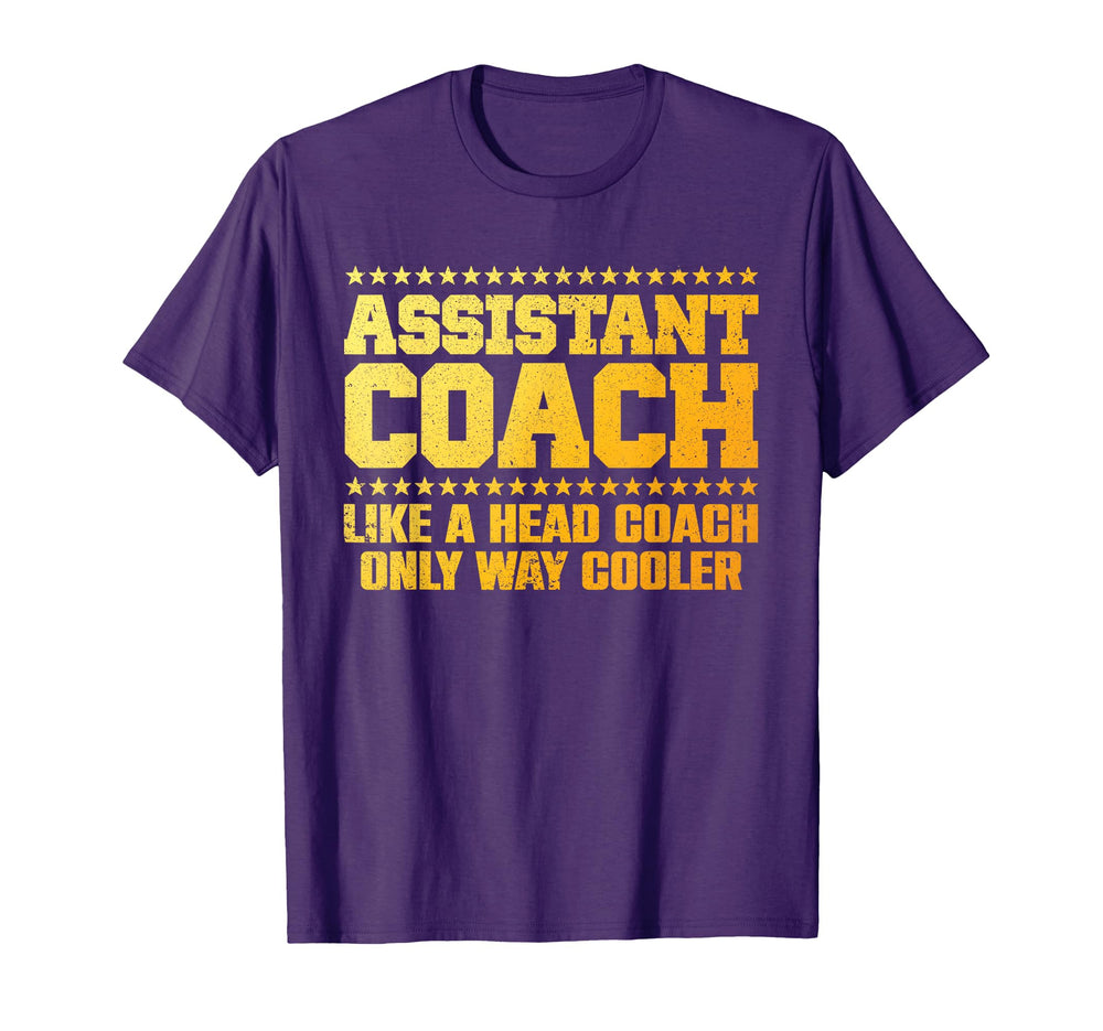 Assistant Coach Tennis Softball Coaches T-Shirt - Novelty Apparel Men Women