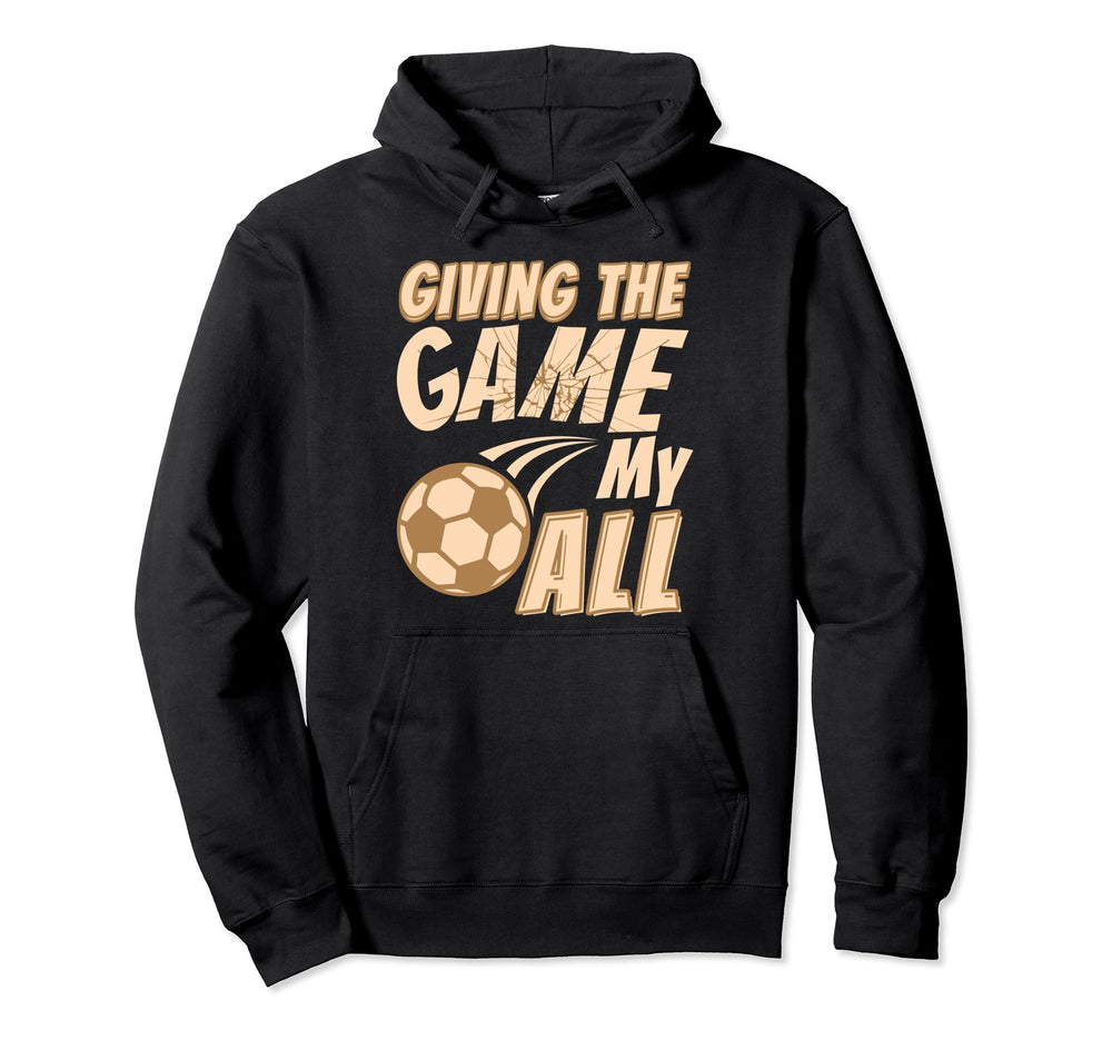 Motivational Soccer Game Coach Hoodie - Minimalist Print Unisex