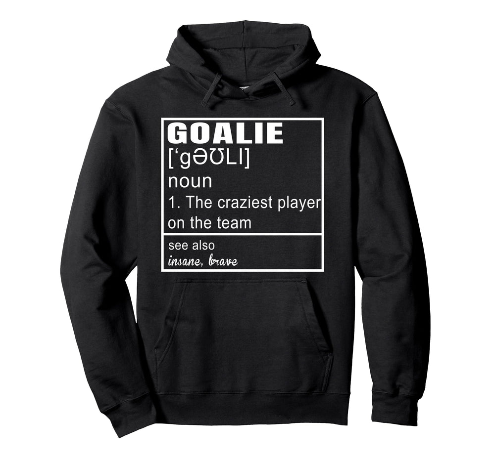 Goalkeeper Definition Soccer Hockey Art Hoodie - Minimalist Print Unisex