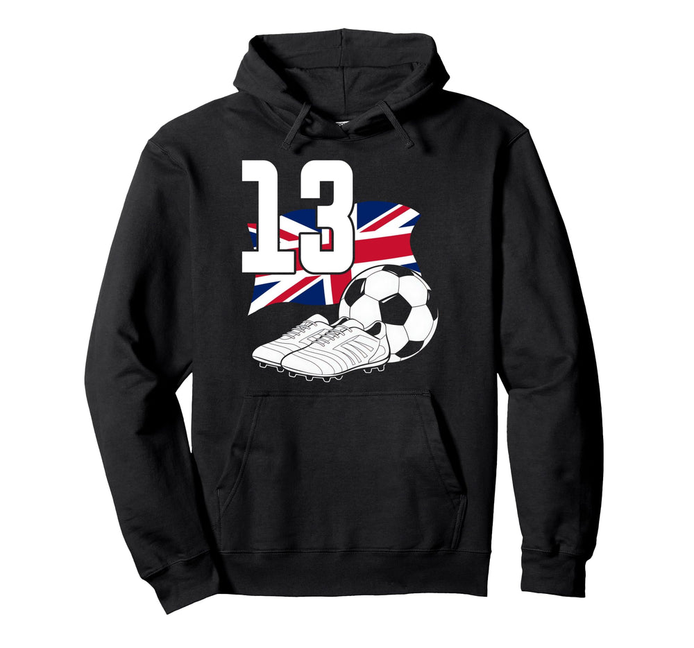 13 Soccer Birthday Gift Soccer Hoodie - Casual Everyday Wear for Adults
