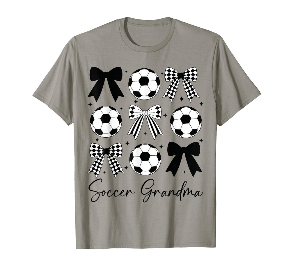 Soccer Grandma Funny Coquette Bow T-Shirt - Aesthetic Graphic for Adults
