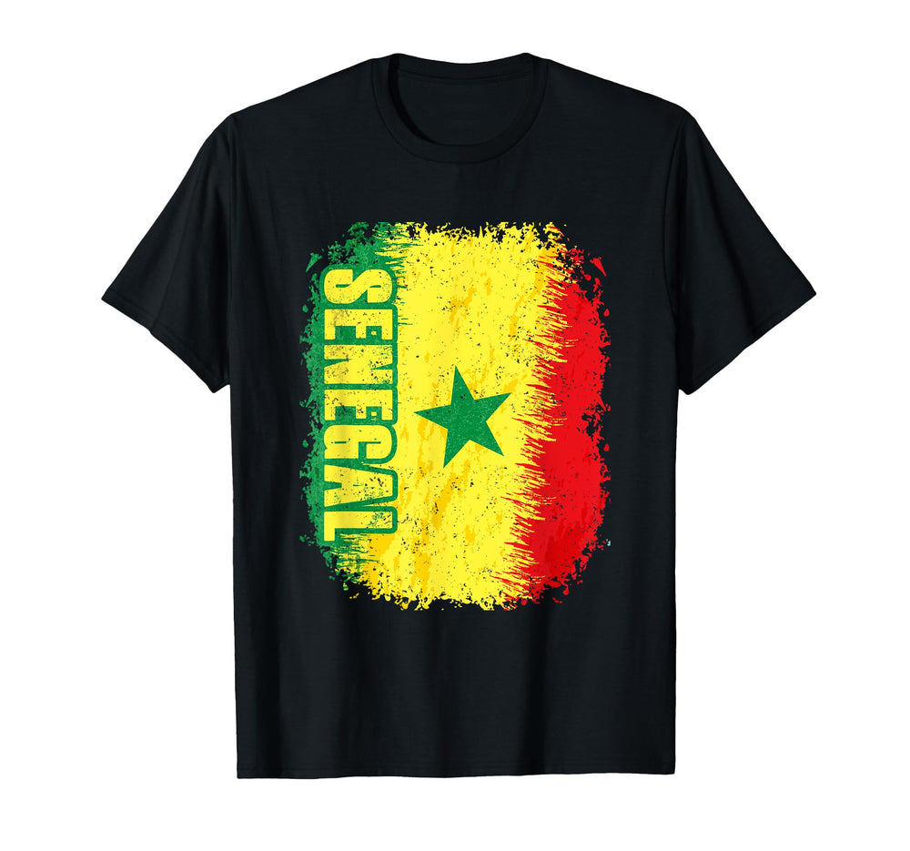 Senegal Flag Football Fan Soccer Team T-Shirt - Custom Art Print Unisex