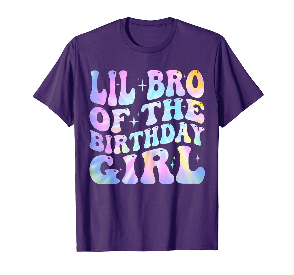Lil Brother Birthday Tie Dye T-Shirt - Streetwear Style for Adults