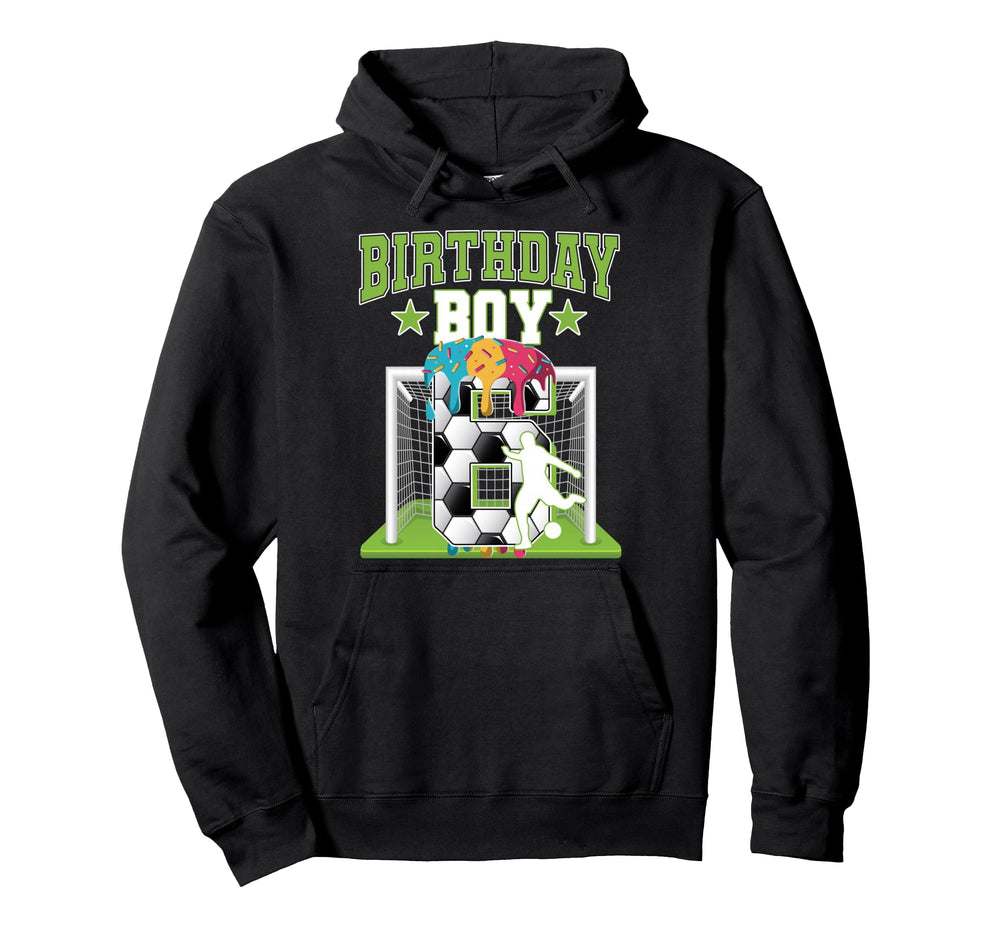 Soccer 6Th Birthday 6 Year Old Ice Hoodie - Minimalist Print Men Women