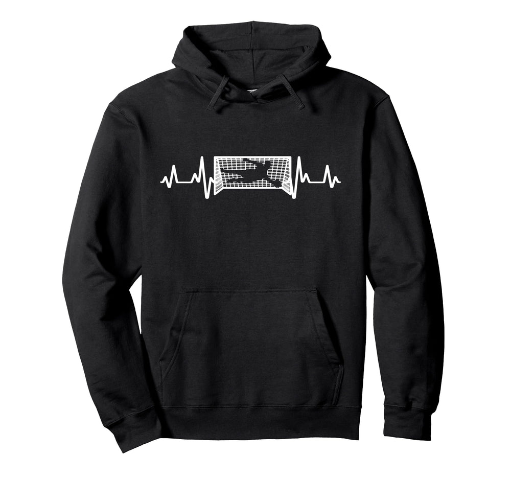 Heartbeat Goalkeeper Football Goalkeeper Hoodie - Graphic Print Men Women