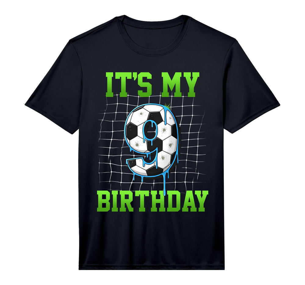 Its My 9Th Birthday Funny Soccer T-Shirt - Casual Everyday Wear for Adults
