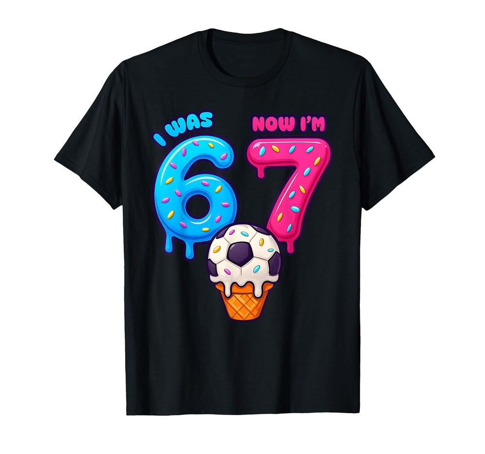 I Was 6 Now Im 7 7Th Birthday Ice T-Shirt - Unique Graphic for Adults
