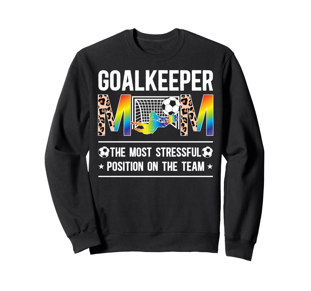 Soccer Goalkeeper Mom Leopard Mother Sweatshirt - Unique Graphic Unisex