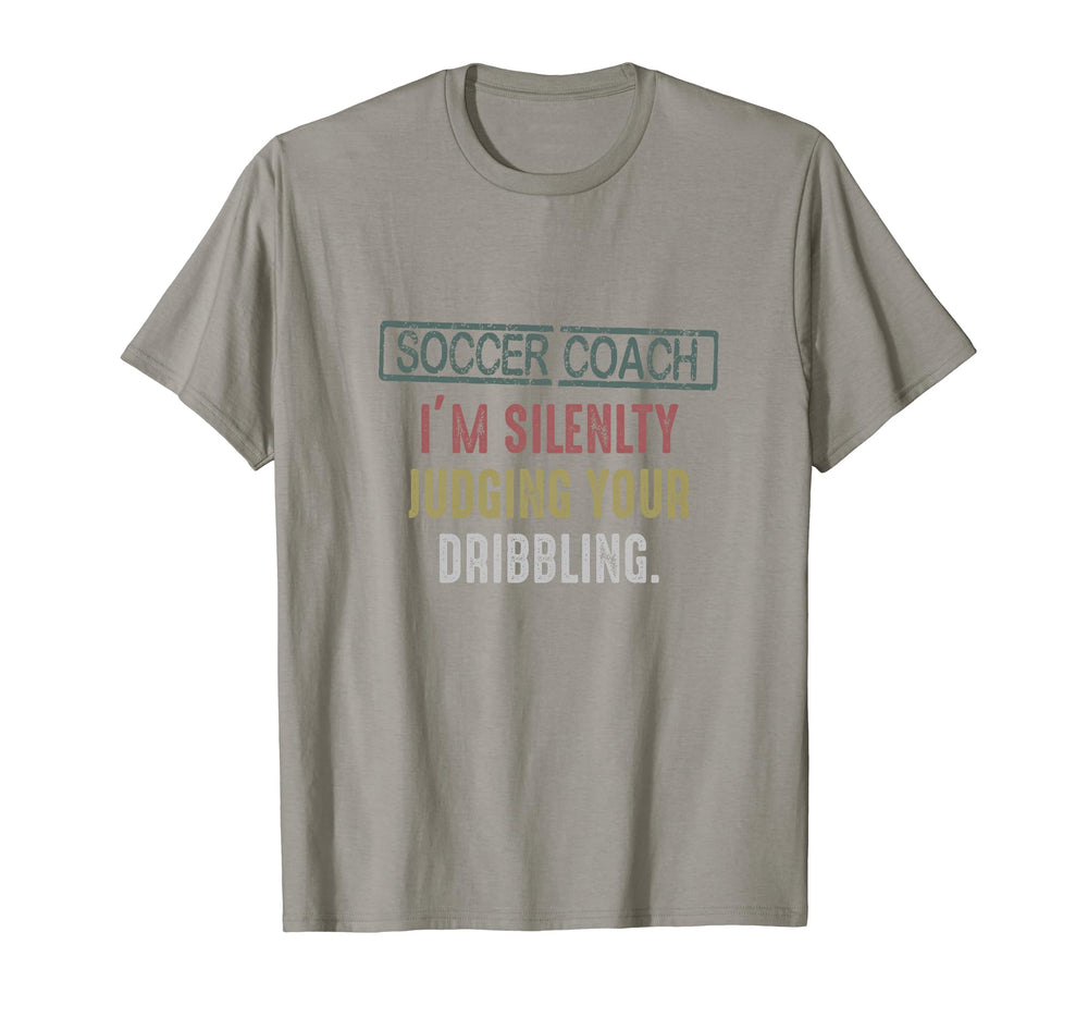 Soccer Coach Dribbling Silently Judging T-Shirt - Custom Art Print Unisex