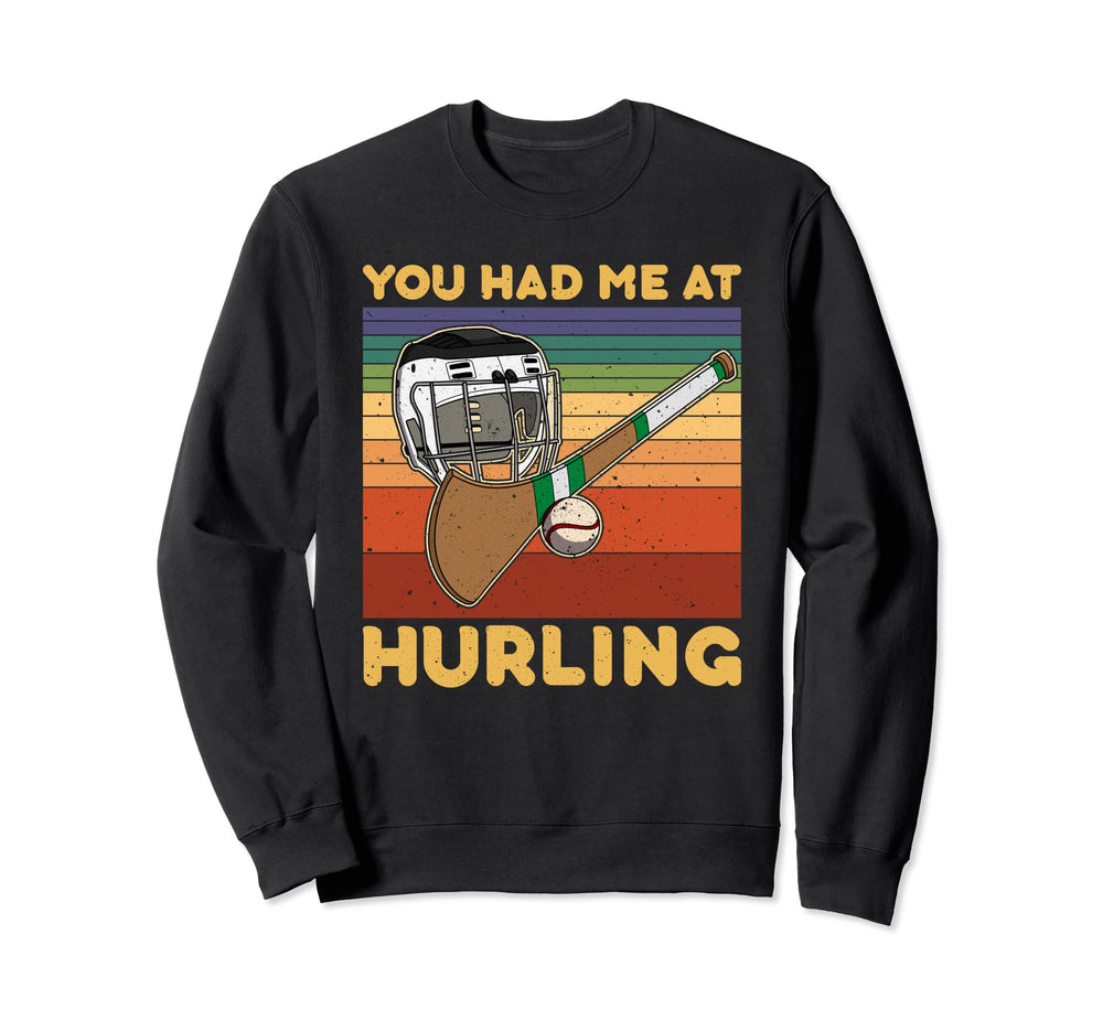 Hurling Helmet Athletic Goalkeeper Sweatshirt - Streetwear Style Unisex