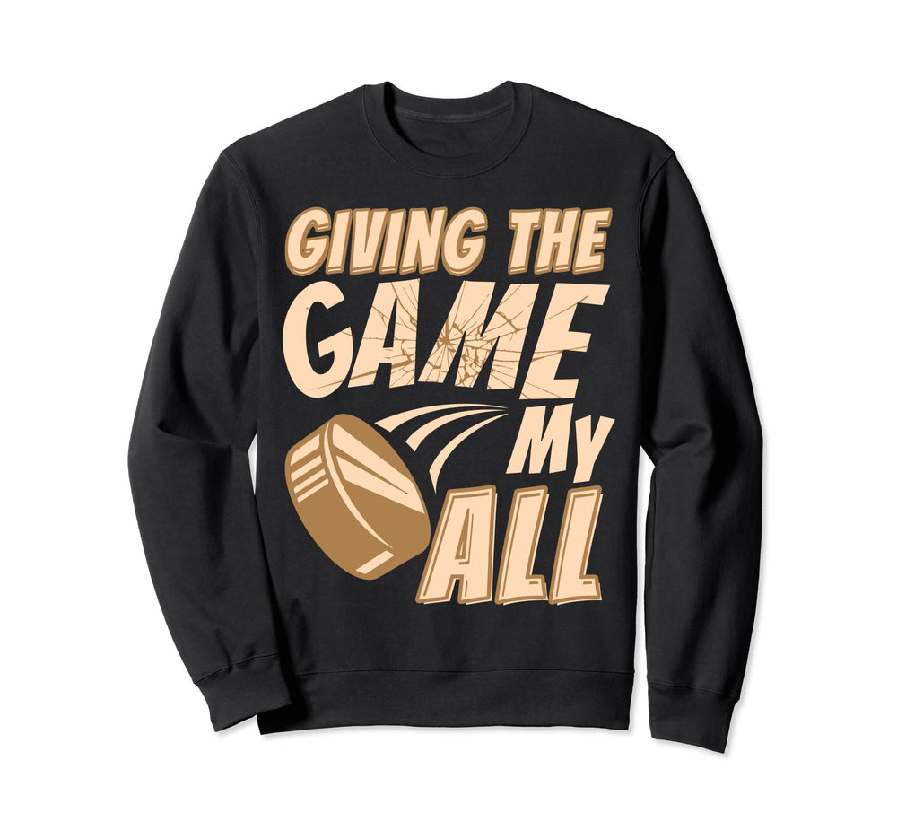 Ice Hockey Coach Enthusiast Goal Sweatshirt - Trendy Graphic Men Women