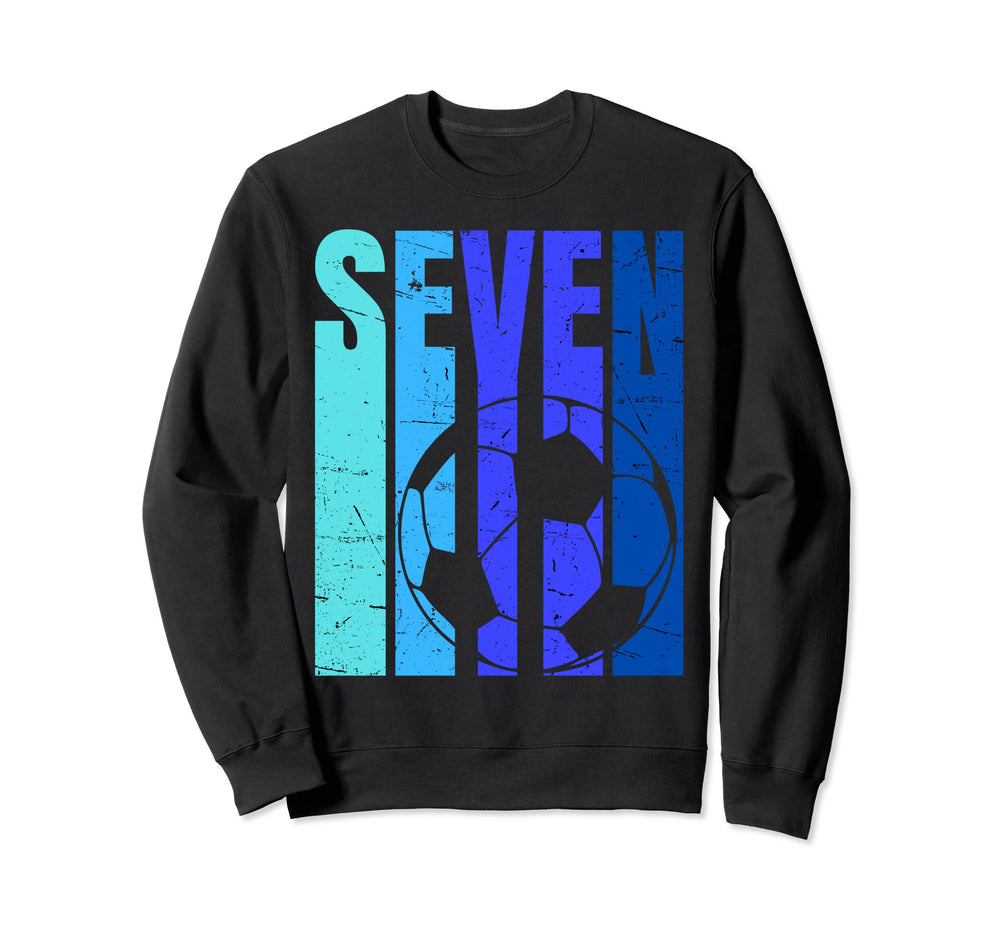 Soccer 7Th Birthday 7 Years Old Sweatshirt - Fun Novelty Design Men Women