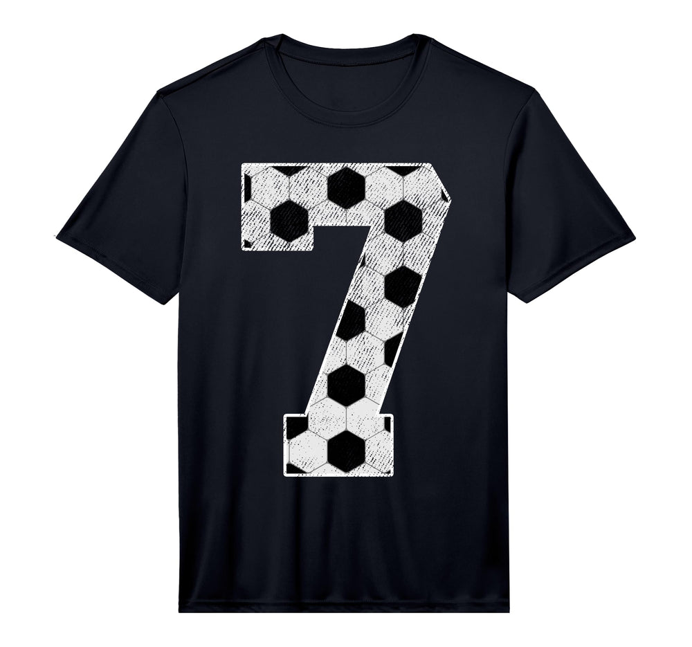 7Th Birthday Party 7 Year Old Soccer Bday T-Shirt - Trendy Graphic Unisex