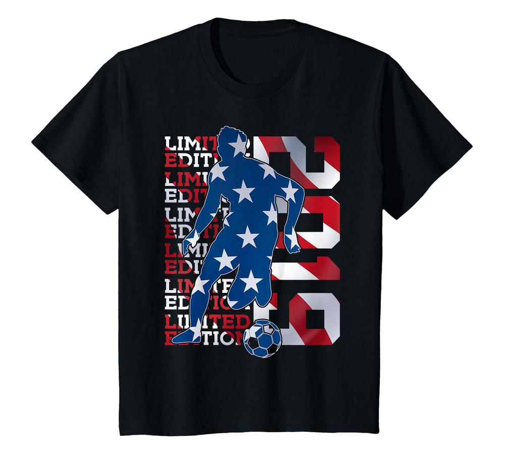 2019 7 Years Soccer 7Th Birthday T-Shirt - Streetwear Style Men Women