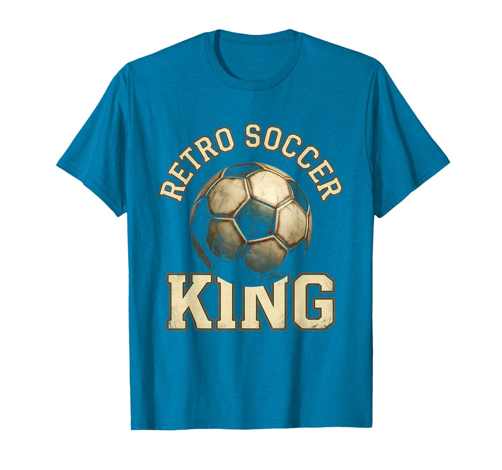 Soccer King Soccer Ball T-Shirt - Casual Everyday Wear Men Women