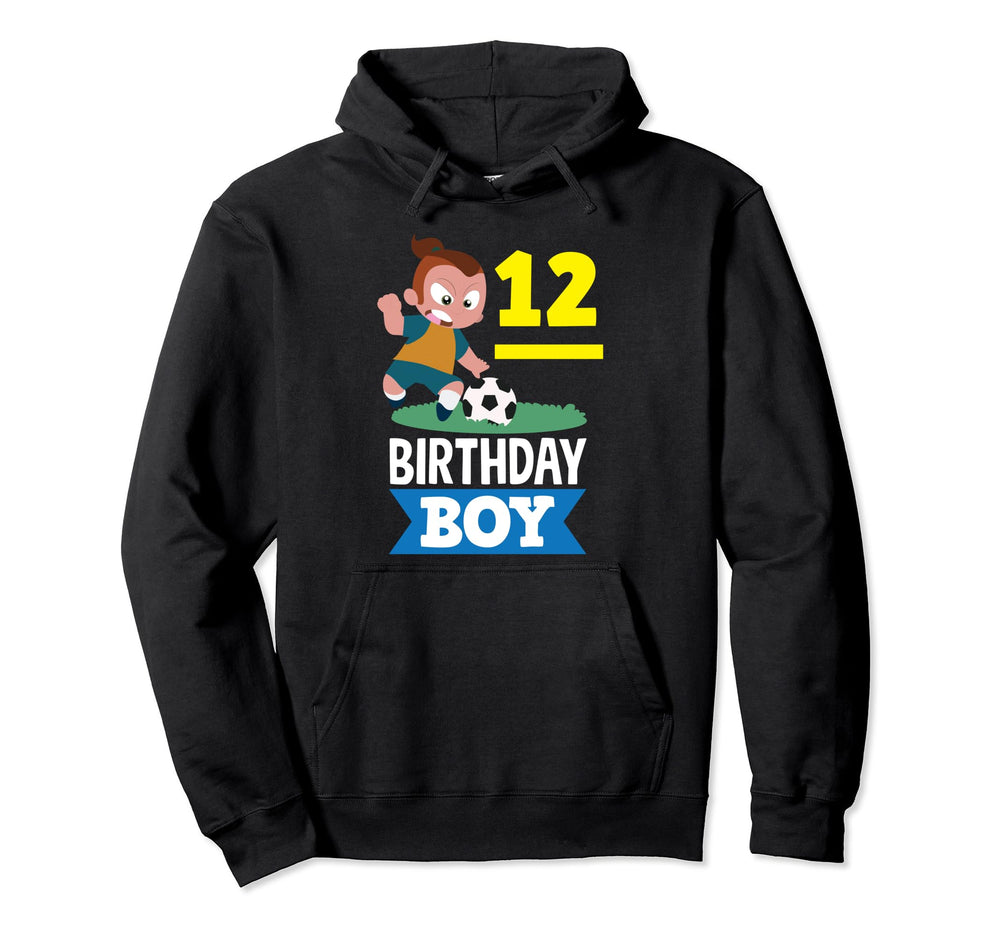 12Th Birthday 12 Years Soccer Hoodie - Streetwear Style for Adults