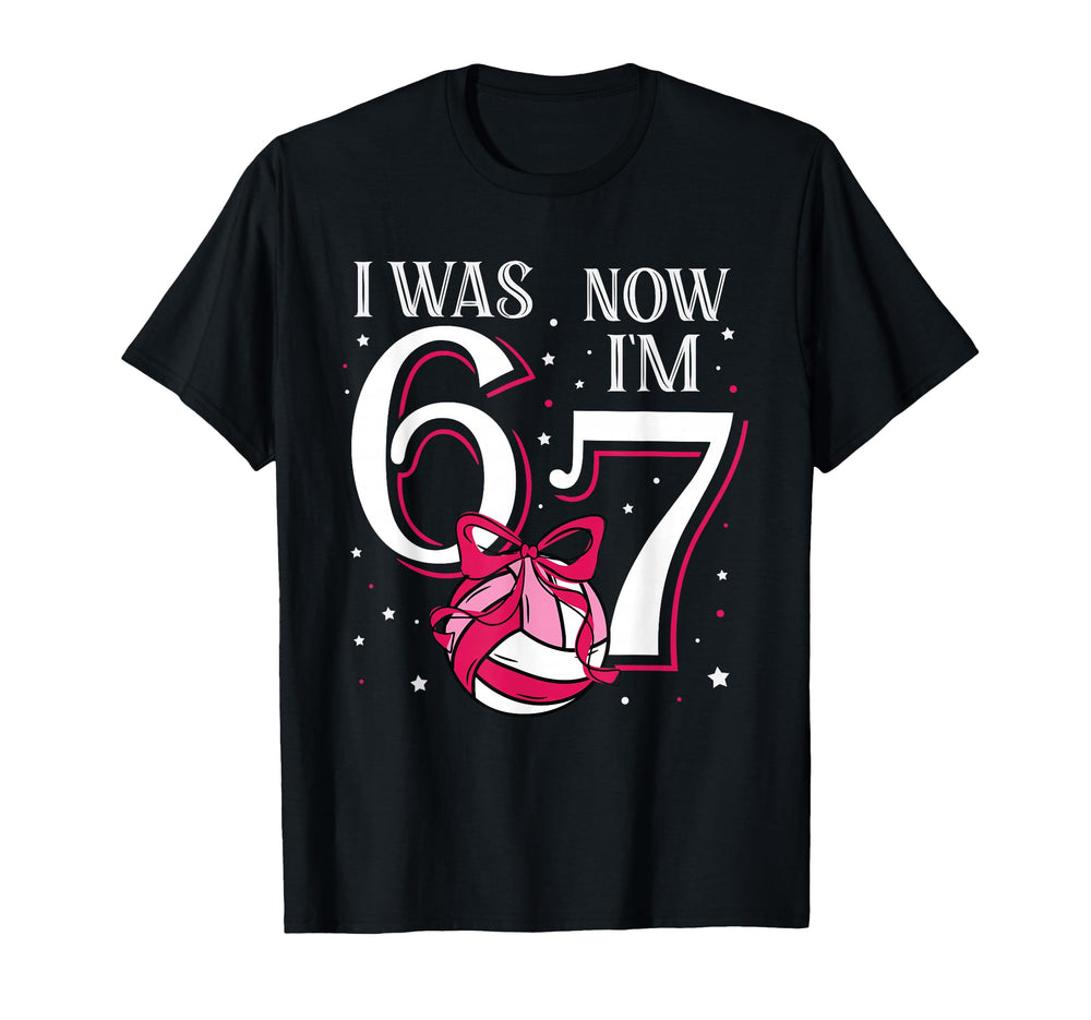 Funny 67 Six Seven Birthday Volleyball T-Shirt - Unique Graphic for Adults