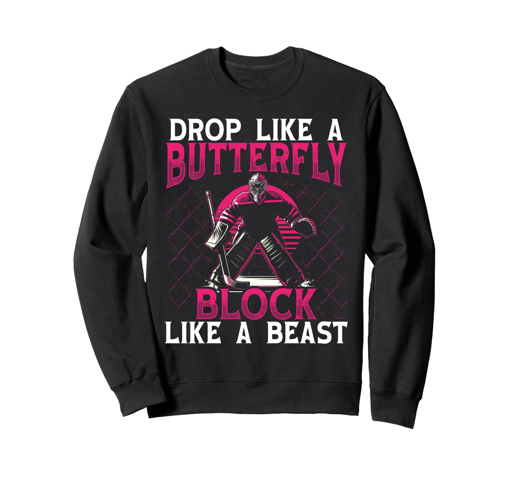Drop Like Butterfly Block Like Sweatshirt - Streetwear Style for Adults