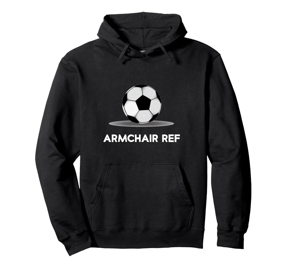 Armchair Ref Football Sports Dad Mom Hoodie - Minimalist Print Unisex