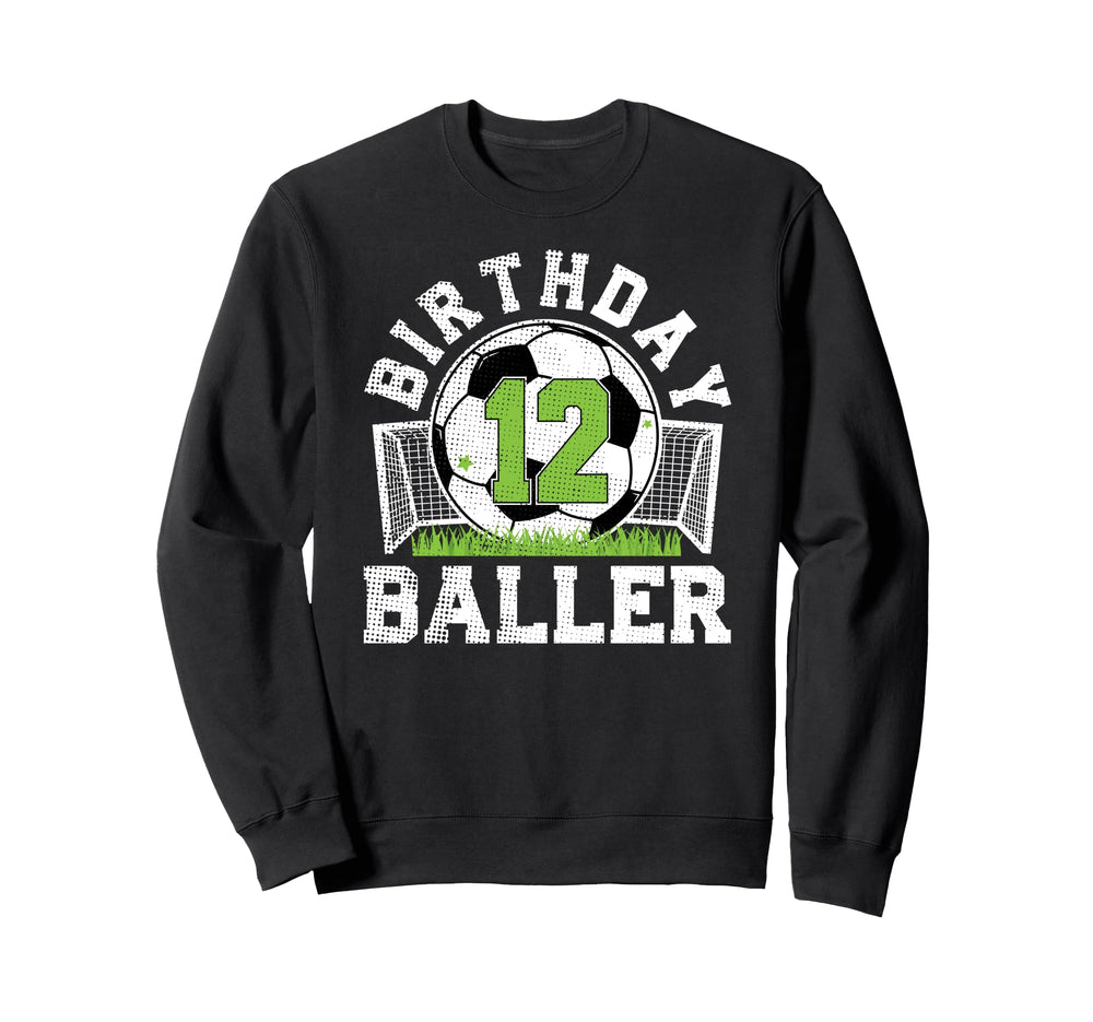 12Th Birthday Soccer 12 Year Old Soccer Sweatshirt - Graphic Print Unisex