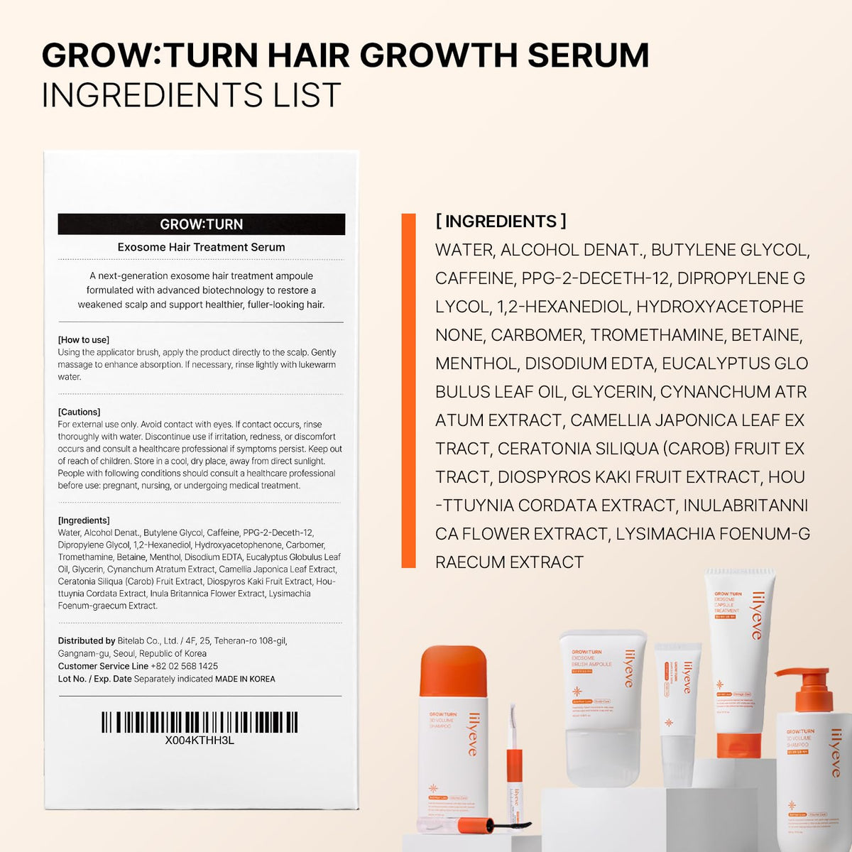 Lilyeve Grow Turn Exosome Brush Ampoule - Snipetell