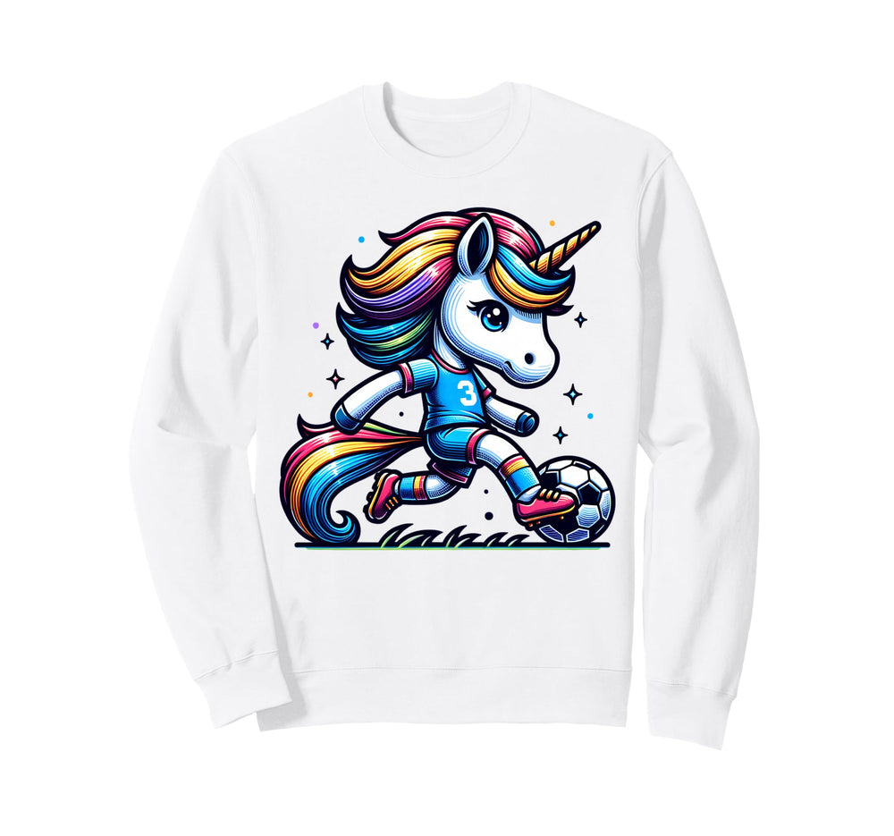Footballer Unicorn Fans Soccer Sweatshirt - Casual Everyday Wear Men Women