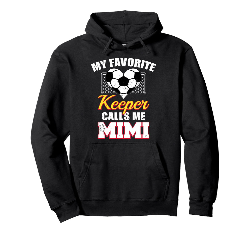 My Favorite Keeper Calls Me Mimi Soccer Hoodie - Graphic Print for Adults