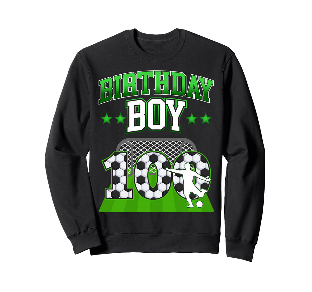 Soccer Themed Birthday Outfit Sweatshirt - Aesthetic Graphic for Adults