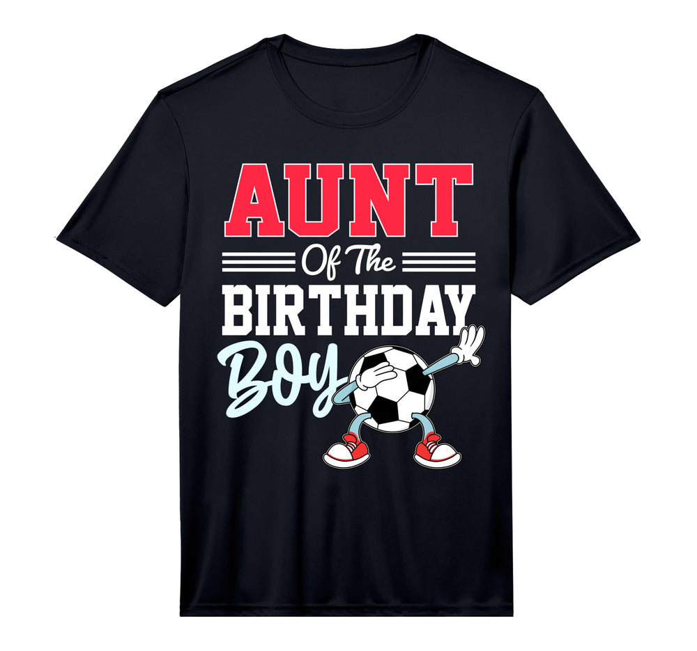 Aunt Birthday Soccer Party T-Shirt - Casual Everyday Wear for Adults