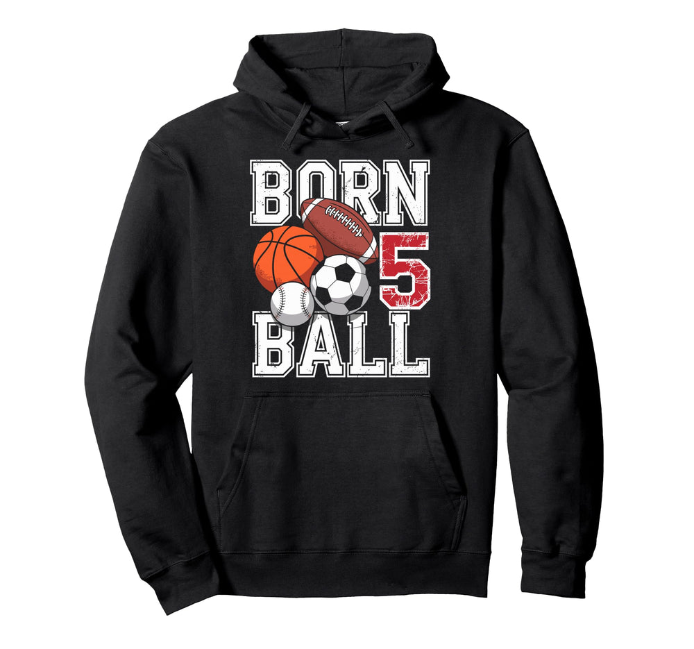 Football Soccer Basketball 5Nd Hoodie - Minimalist Print for Adults