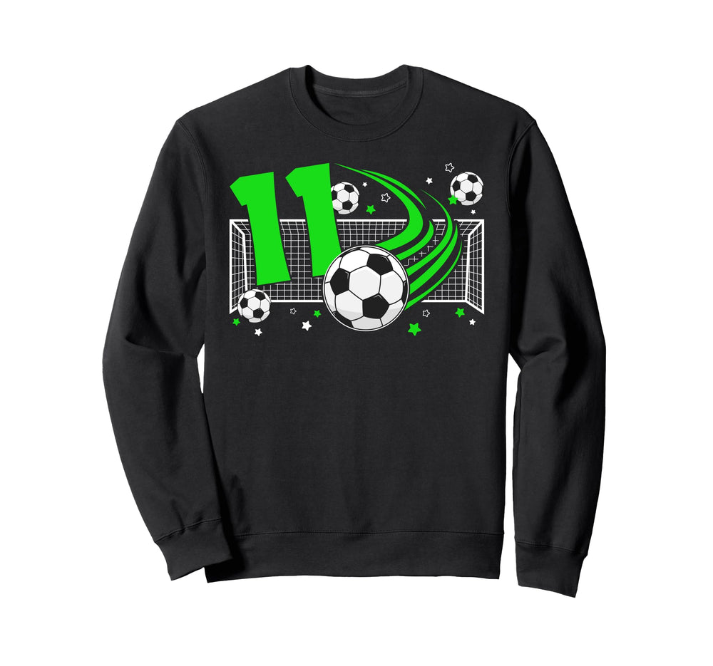 11Th Birthday Soccer 11 Year Old Sweatshirt - Streetwear Style Unisex