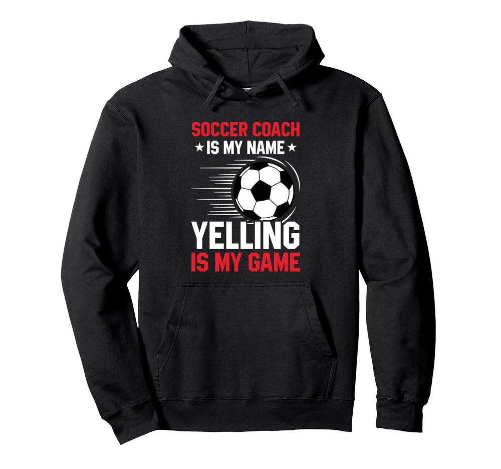 Coaching Soccer Dad Coach Soccer Coach Hoodie - Trendy Graphic Unisex