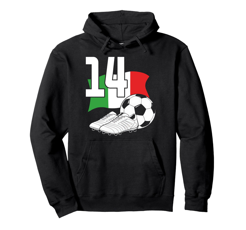 14 Soccer Birthday Gift Soccer Fan Hoodie - Casual Everyday Wear Unisex