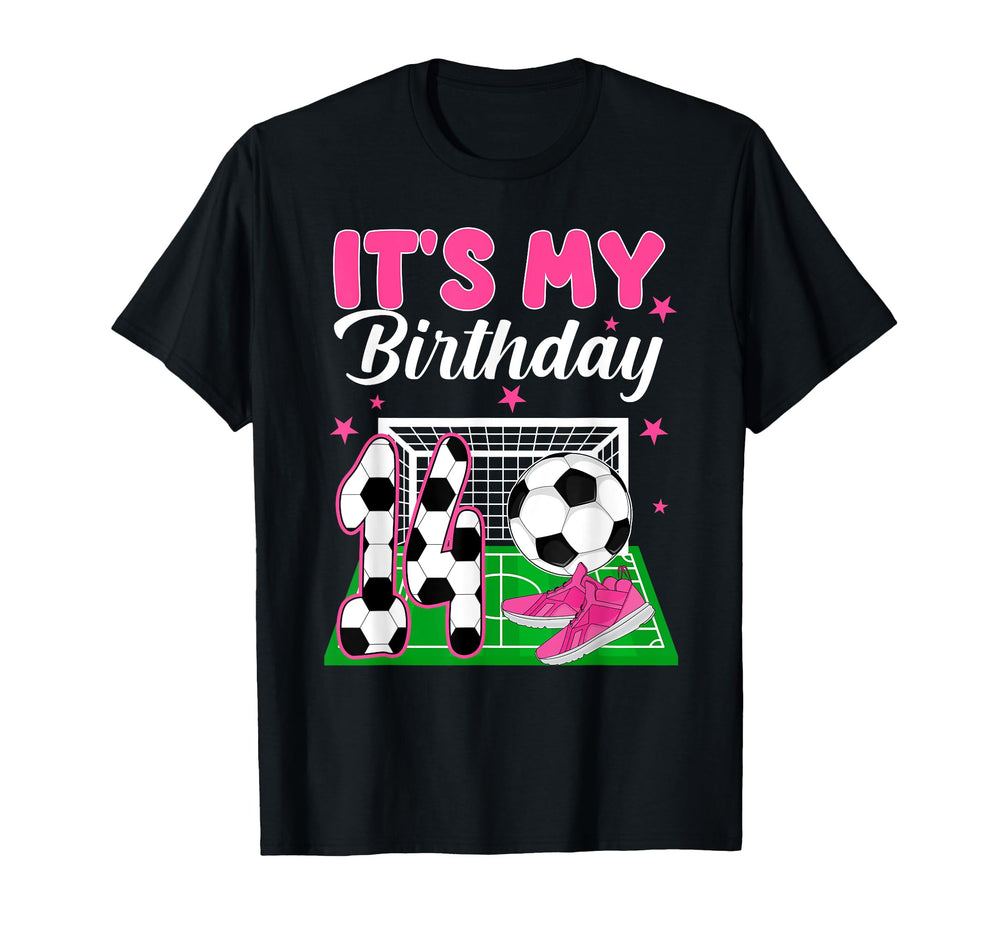 Its My 14Th Soccer Birthday Soccer T-Shirt - Streetwear Style for Adults