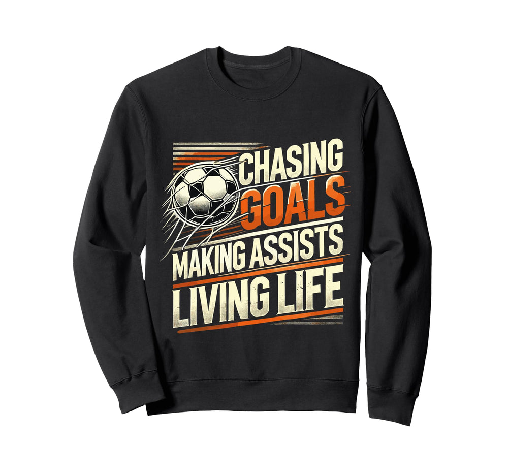 Soccer Goalie Art Gag Soccer Player Sweatshirt - Aesthetic Graphic Unisex