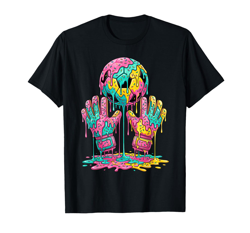 Soccer Goalie Funny Goalkeeper Drip T-Shirt - Aesthetic Graphic for Adults