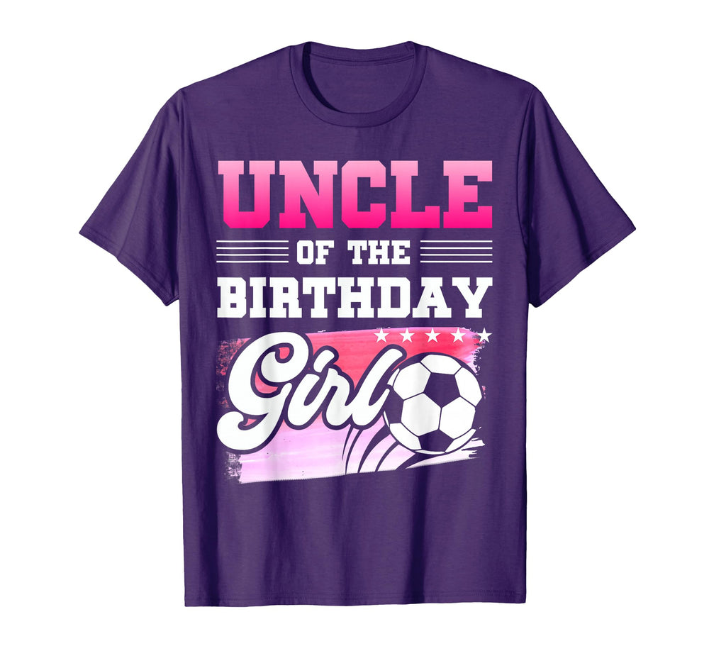 Uncle Birthday Soccer Players Sport T-Shirt - Graphic Print Men Women