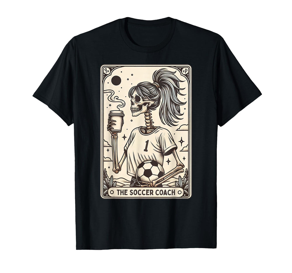 Soccer Coach Tarot Card Halloween T-Shirt - Custom Art Print Unisex