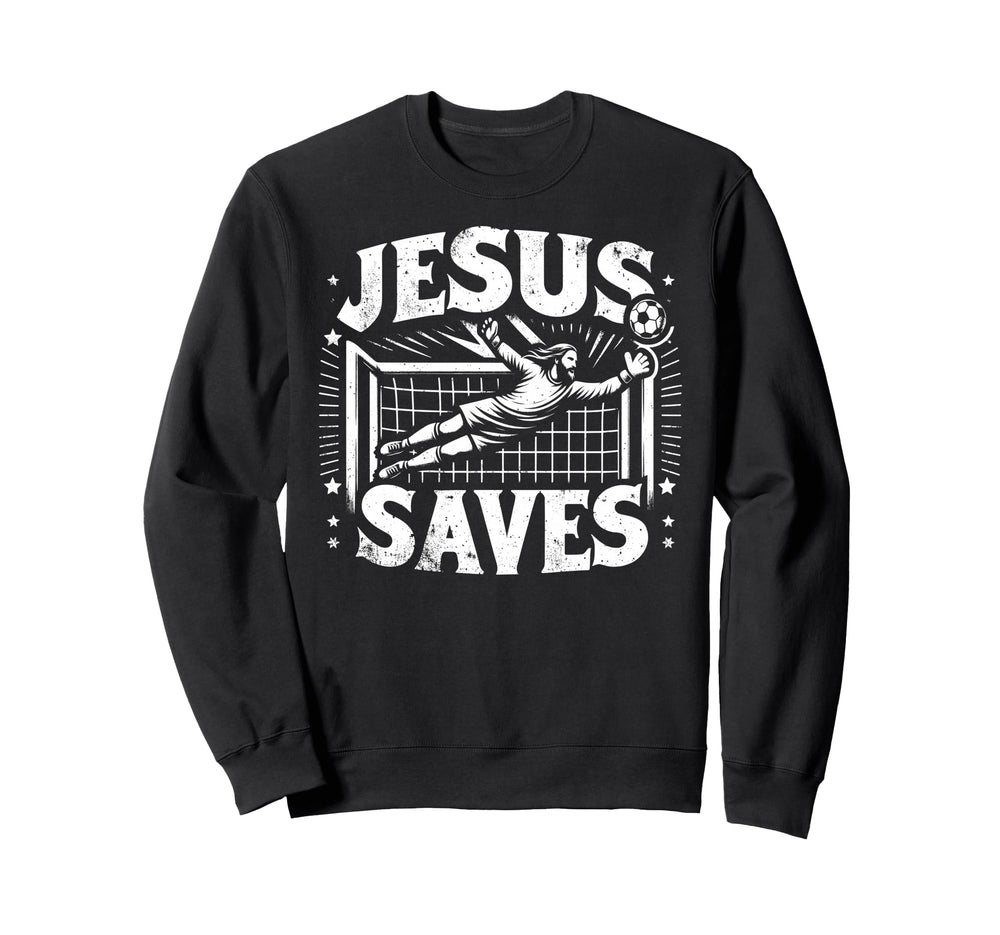 C J S Religious Christian Soccer Sweatshirt - Custom Art Print Men Women